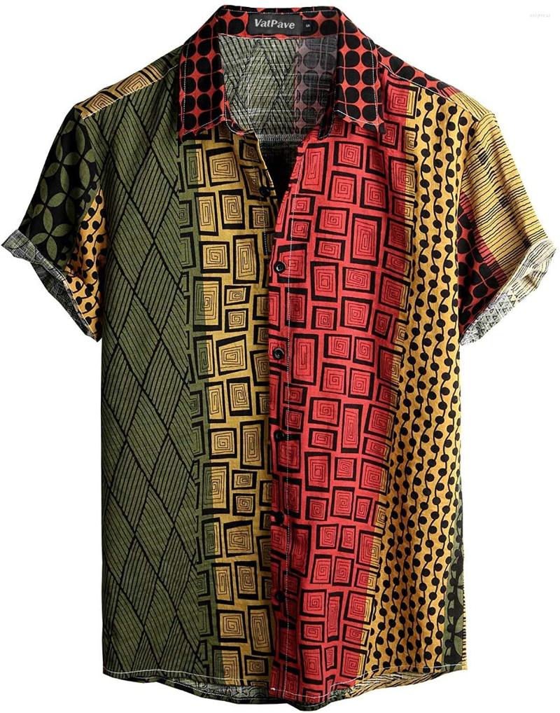 Men's Casual Shirts Summer Hawaiian Shirt 3d Vintage Style Men Women Clothing Beach Short Sleeve Blouse Fashion Men's Vocation Lapel