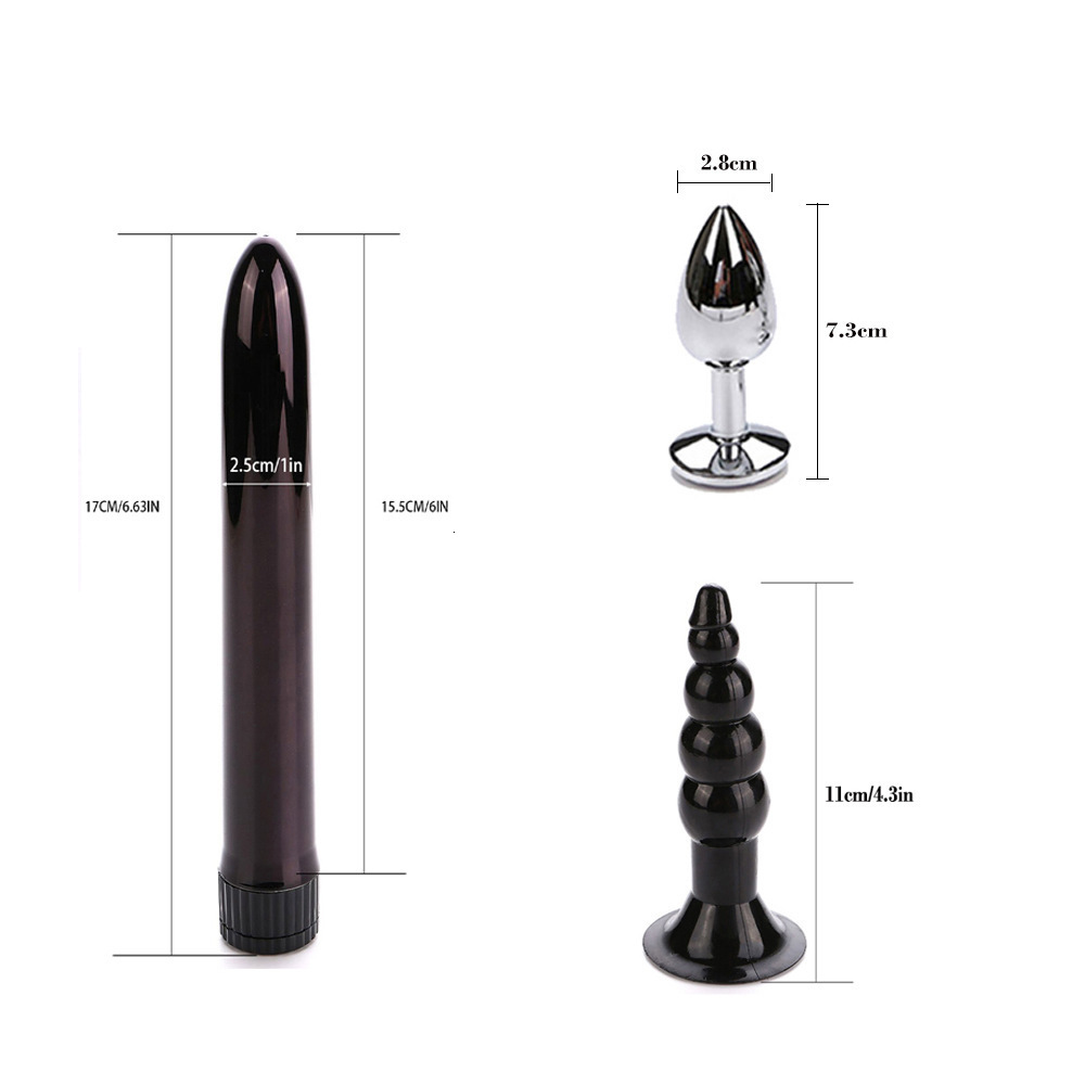 Cockrings HMOON Bdsm SexLove Set Kits Adults Handcuff Nipple Clamps Whip Spanking Metal Anal Plug Vibrator Butt Toys for Women Men 230411