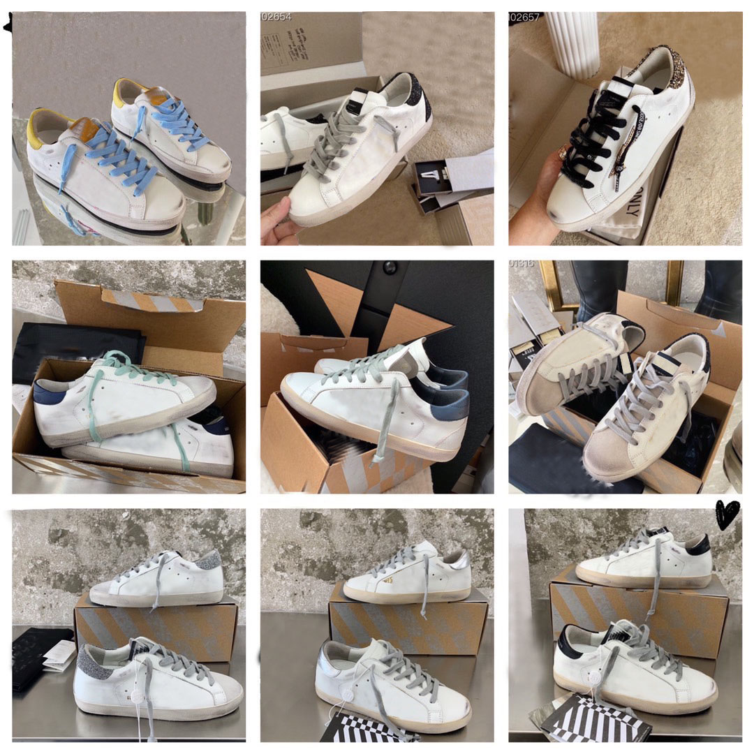 Designer Men Women Shoes Luxury Italy Platform Sneakers Golden White Silver Black Leather Goose Classic Do-old Dirty Style arder Sports Trainers Skateboard shoes, Colour21
Designer Men Women Shoes Luxury Italy Platform Sneakers Golden White Silver Black Leather Goose Classic Do-old Dirty Style arder Sports Trainers Skateboard shoes, Colour21