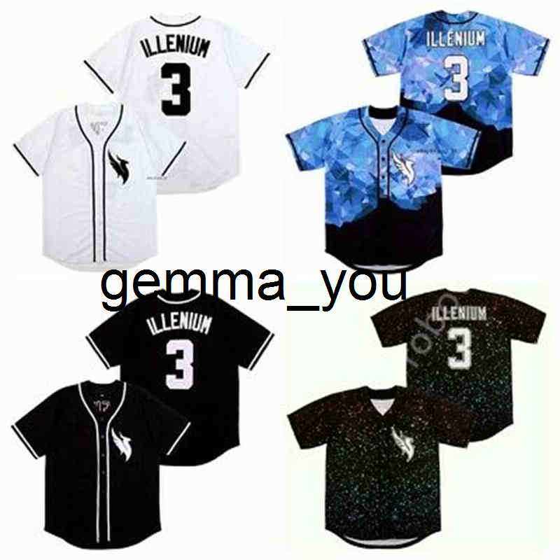College Baseball Wears Baseball Jerseys DJ ILLENIUM Jersey Singer 3# Men's Baseball Jerseys Stitched White Black Fashion version Diamond Edi, As picture shown
College Baseball Wears Baseball Jerseys DJ ILLENIUM Jersey Singer 3# Men's Baseball Jerseys Stitched White Black Fashion version Diamond Edi, As picture shown