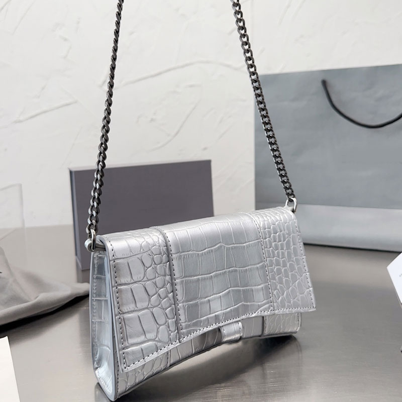 Plain Hourglass Bag Messenger Bags Shoulder Bags Cowhide Genuine Leather Fashion Gold Hardware Letter Flap Chain Handbag High Quality, Grey
Plain Hourglass Bag Messenger Bags Shoulder Bags Cowhide Genuine Leather Fashion Gold Hardware Letter Flap Chain Handbag High Quality, Grey