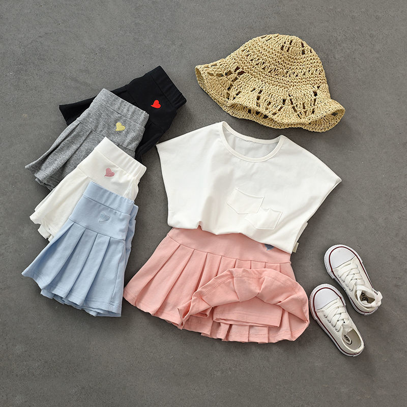 Shorts Summer Children s Clothing Girls Short Skirt Baby All match Pleated Kids Fashion Casual Q118 230411