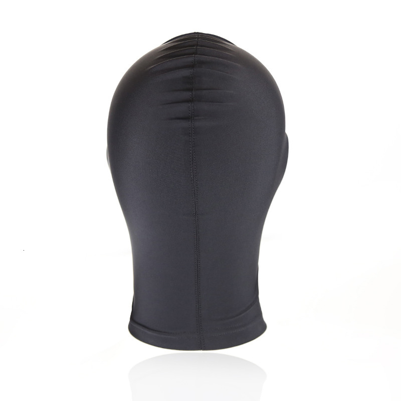 Adult Toys Spandex Lycra Head Hood Mask BDSM Restraint Open Mouth Eyes Headgear Roleplay Game Slave Sex for Men Women 230411