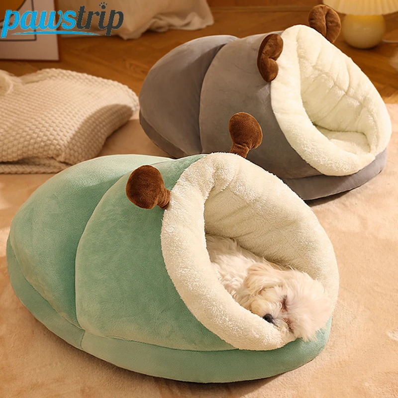 kennels pens Winter Warm Pet Dog Bed Soft Cozy Dog Cave Bed Warm Cat House Nest Puppy Bed for Small Dogs Cats Cat Sleep Bag Pet Supplies 231110