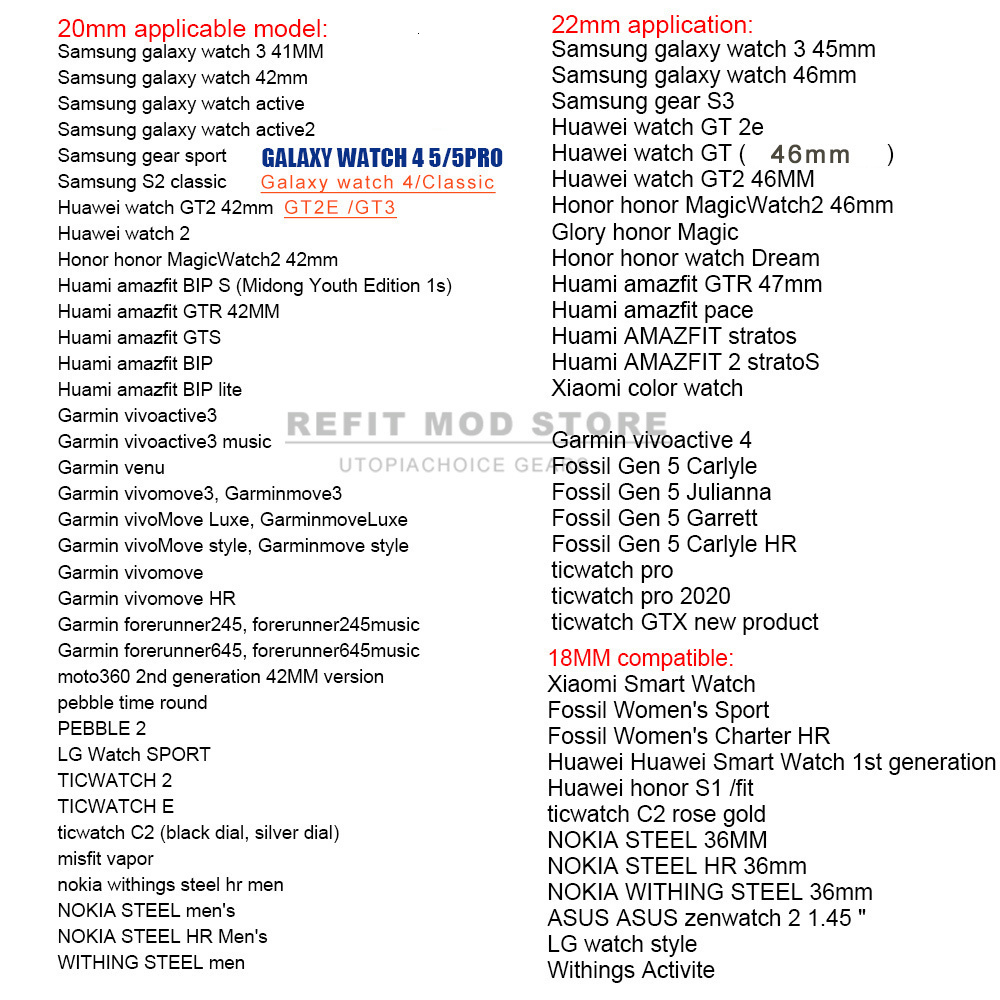 Watch Bands 22mm 18mm 24mm 20mm Starlight Stainless Steel Watch Band Strap For Samsung Galaxy Watch 3 4 5 Pro 40mm 44mm 42mm 46mm Active2 230411