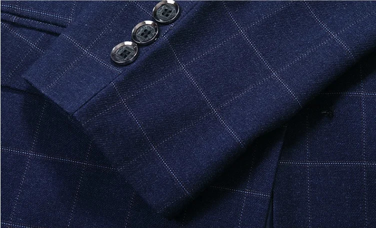 Men's Suits Blazers Spring Mens Business Casual Slim Fit Suit Jacket High-quality Checkered Coat Men Wedding Suits Mens Blazer Jackets Size 4XL 2