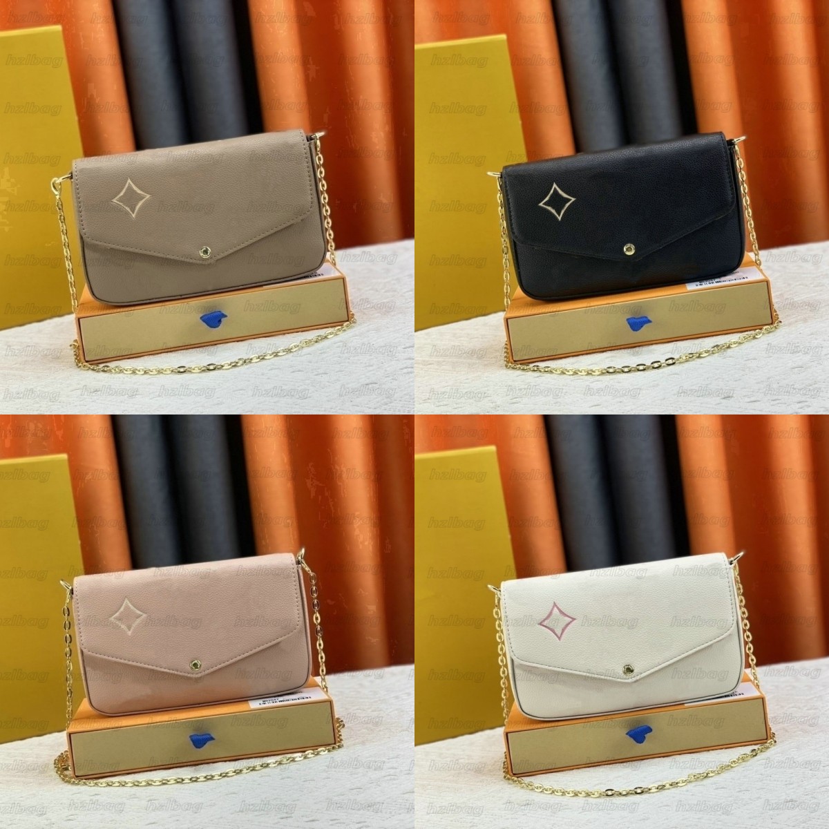 2023SS M82047 M6997 Pochette Felicie Chain Bag Women Designer Monograms Empreinte Leather Cross Body Clutch Bag Purse Detachable Inner Bag M81759 M61276, Color 2
2023SS M82047 M6997 Pochette Felicie Chain Bag Women Designer Monograms Empreinte Leather Cross Body Clutch Bag Purse Detachable Inner Bag M81759 M61276, Color 2
