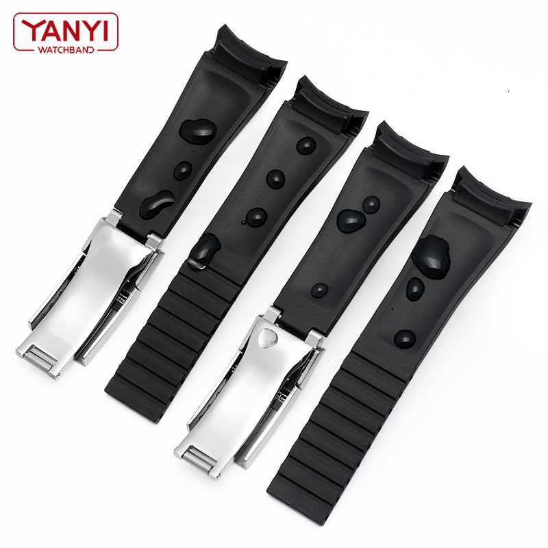 Watch Bands High quality Rubber watch strap 20mm 21mm waterproof silicone wristband camouflage watchband wristwatches band watch bracelet 230411
