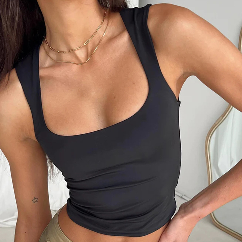 Sexy Tank Tops for Women Square Neck Sleeveless Slim Fitted Shirt Crop Top Basic Tight Under T Shirts Skims Dupes 2304116, Black
Sexy Tank Tops for Women Square Neck Sleeveless Slim Fitted Shirt Crop Top Basic Tight Under T Shirts Skims Dupes 2304116, Black