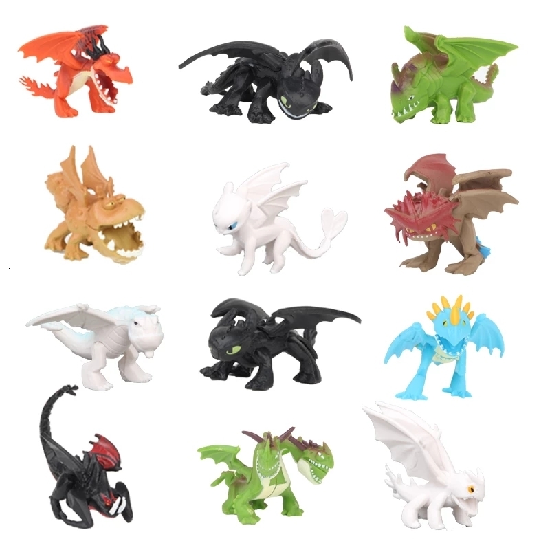 Anime Manga How to Train Your Dragon Hidden World Teeth less Night Angry Mini Animated Characters 230410
