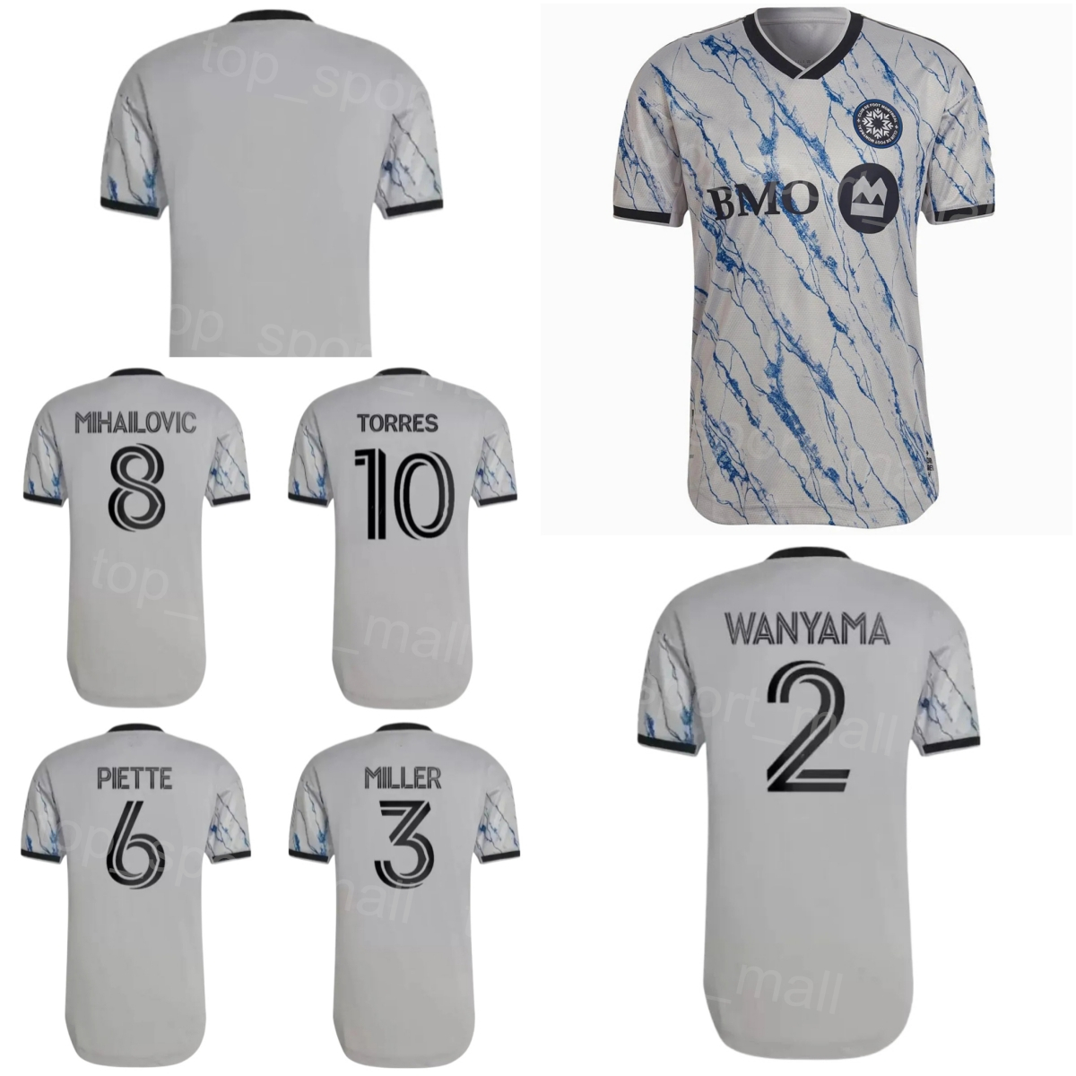 Montreal Impact Soccer Jerseys 2023-24 WANYAMA CHOINIERE OFFOR QUIOTO IBRAHIM MILLER CAMACHO WATERMAN BRAULT-GUILLARD LAPPALAINEN PIERRE Football Shirt Kits, Grey
Montreal Impact Soccer Jerseys 2023-24 WANYAMA CHOINIERE OFFOR QUIOTO IBRAHIM MILLER CAMACHO WATERMAN BRAULT-GUILLARD LAPPALAINEN PIERRE Football Shirt Kits, Grey
