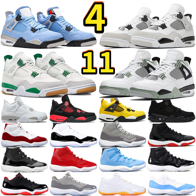2023 Jumpman 4s 11s Basketball Shoes Designer Men Women 4 11 Sports Sneakers Fashion Walking Trainers Military Black Cat University Blue Cherry Cool Grey Sneaker, #29- bred
2023 Jumpman 4s 11s Basketball Shoes Designer Men Women 4 11 Sports Sneakers Fashion Walking Trainers Military Black Cat University Blue Cherry Cool Grey Sneaker, #29- bred