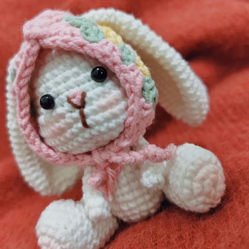 Other Pretty Rabbit Crochet Kit Needlework Doll DIY Knitting amigurumi Crocheting Craft kits handmake With Yarn Accessories Pattern 231110