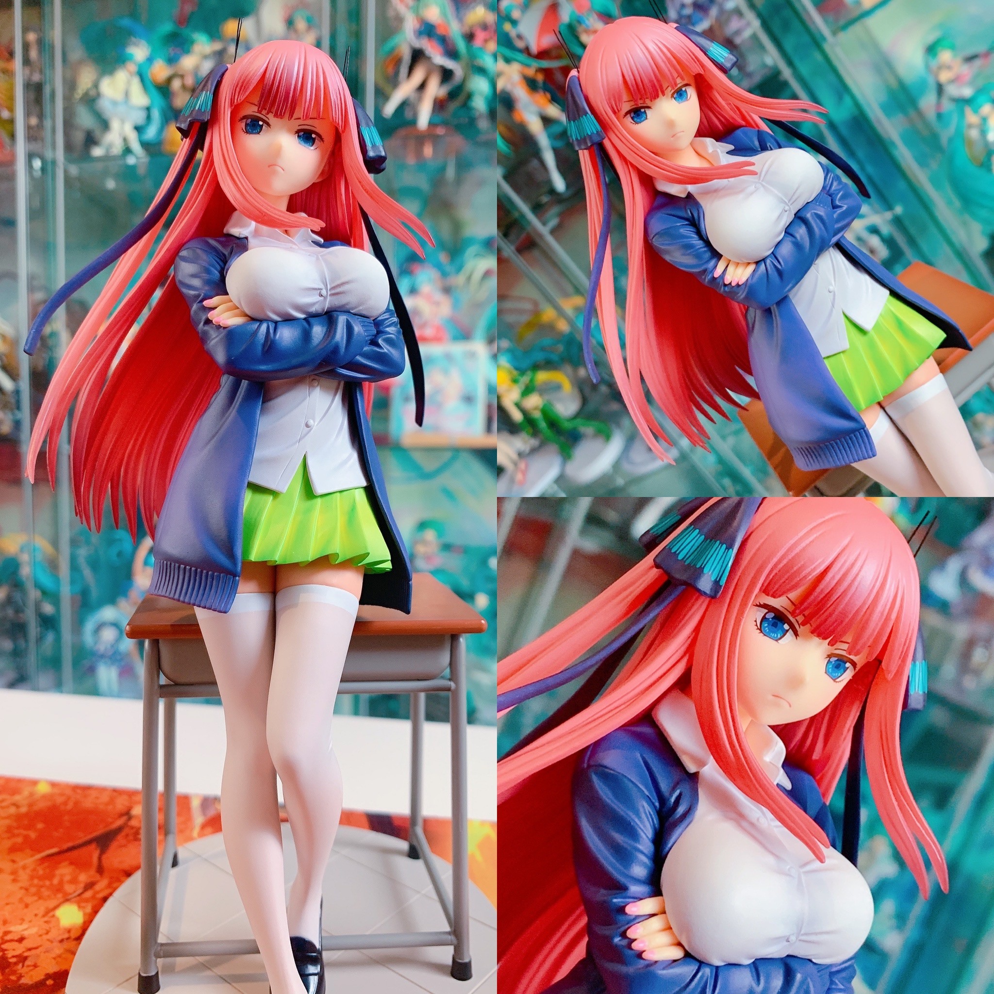 Gun Toys 21CM The Quintessential Quintuplets Anime Girl Figure Gotoubun no Hanayome Nino Nakano PVC Action Figure Collection Mod