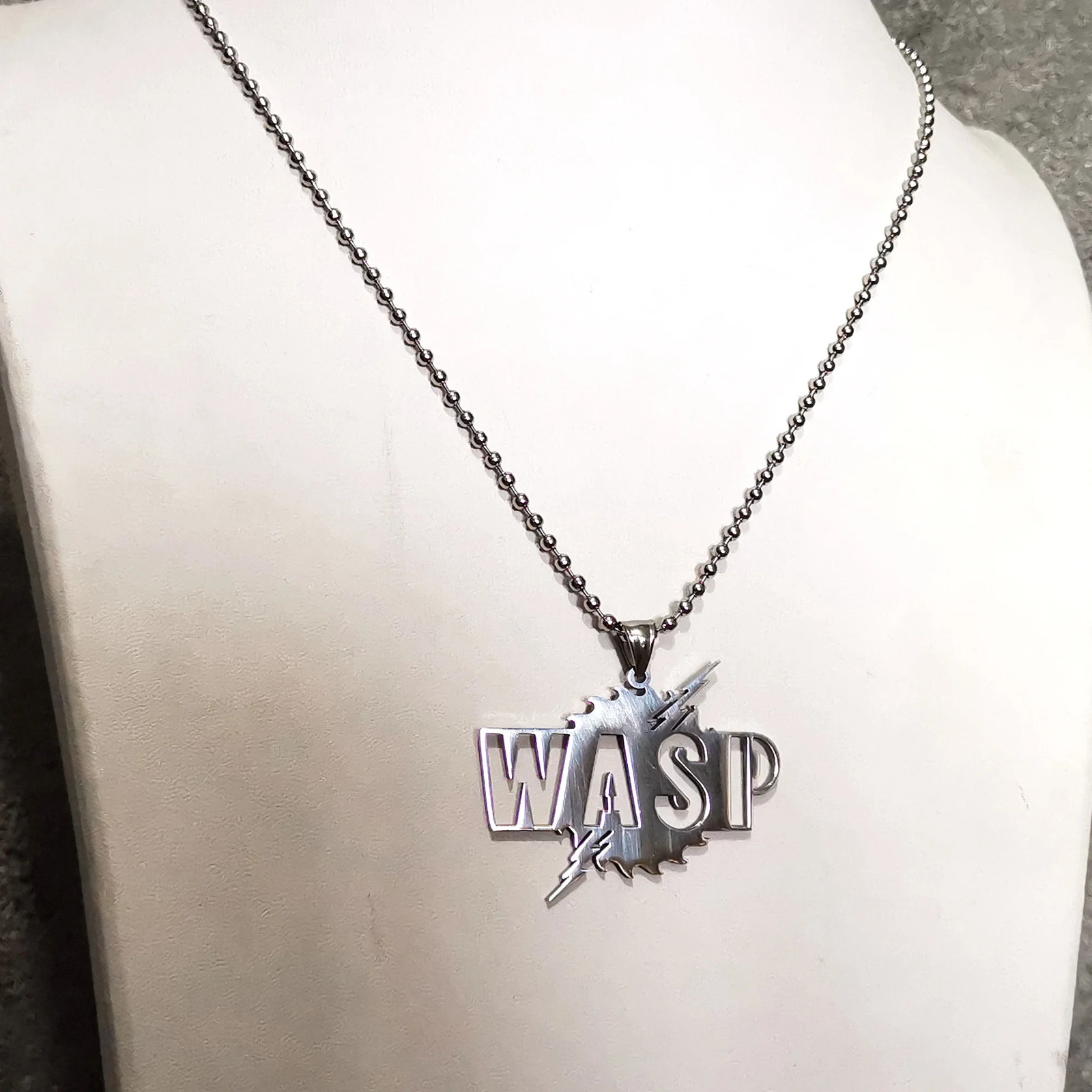 Pendant Necklaces ICP Jewelry Large Mens WASP Wasp Charms Stainless Steel Necklace Chain M 30" 231110