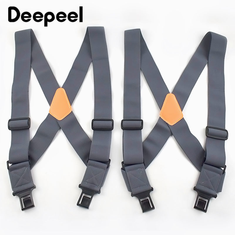 Suspenders 1pc 5cm*120cm Adult Men's Elastic Wide Braces Mens Suspenders Adjustable X Type Strap Male Jockstrap Sport Tool Work Suspender 230411