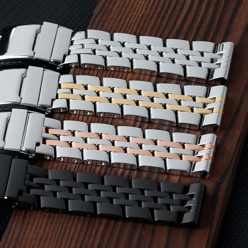 Watch Bands Heritage Watch Band 316L Stainless Steel Watchband for Breitling Watch Wristband with Folding Buckle 22mm Silver OEM Tool 230411