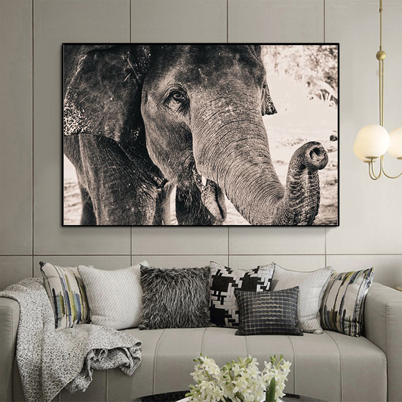 Wild Africa Elephant Black and White Animal Canvas Painting Posters and Prints Cuadros Wall Art Pictures for Living Room Decor
Wild Africa Elephant Black and White Animal Canvas Painting Posters and Prints Cuadros Wall Art Pictures for Living Room Decor