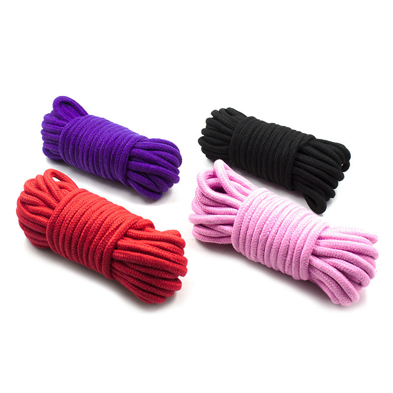 Cockrings 5m 10m 20m Cotton Rope Female Adult Sex products Slaves BDSM Bondage Soft Games Binding RolePlaying Toy 230411