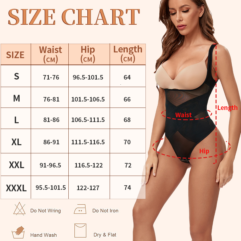 Waist Tummy Shaper Mesh Thongs Bodysuit Shapewear Women Seamless Full Body Shaper Waist Slim Tummy Control Underwear Flat Belly Underbust Corset 23041