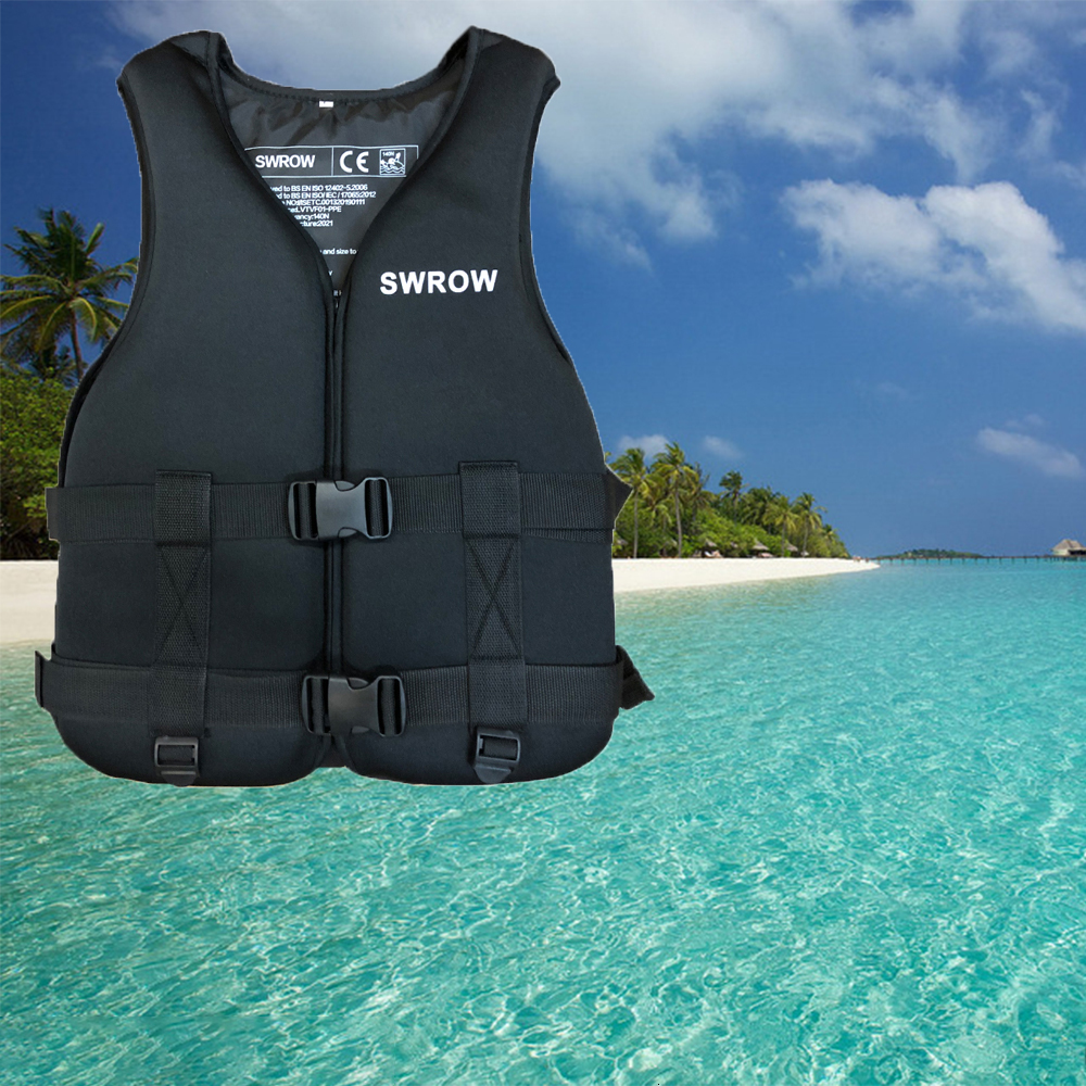 Life Vest Buoy Neoprene Life Jacket Adult Kids Life Vest Water Safety Fishing Vest Kayaking Boating Swimming Surfing Drifting Safety Life Vest 230411