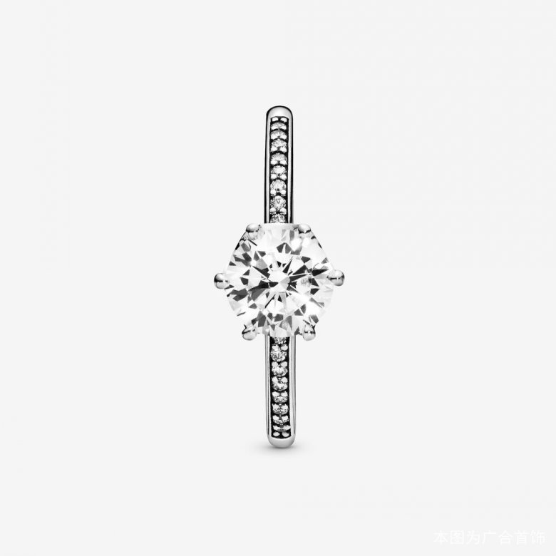 Creative 925 Silver Ladies' Diamond Ring with Sparkling Bezel Setting for Festive Celebrations