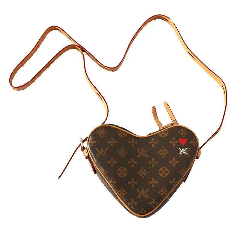 Women Handbag Shoulder Bags designer bag Love Ladies Crossbody Fashion Heart shaped Bag Wallet Handbags Leather Wallet Designer Coin Purse, Brown flower
Women Handbag Shoulder Bags designer bag Love Ladies Crossbody Fashion Heart shaped Bag Wallet Handbags Leather Wallet Designer Coin Purse, Brown flower