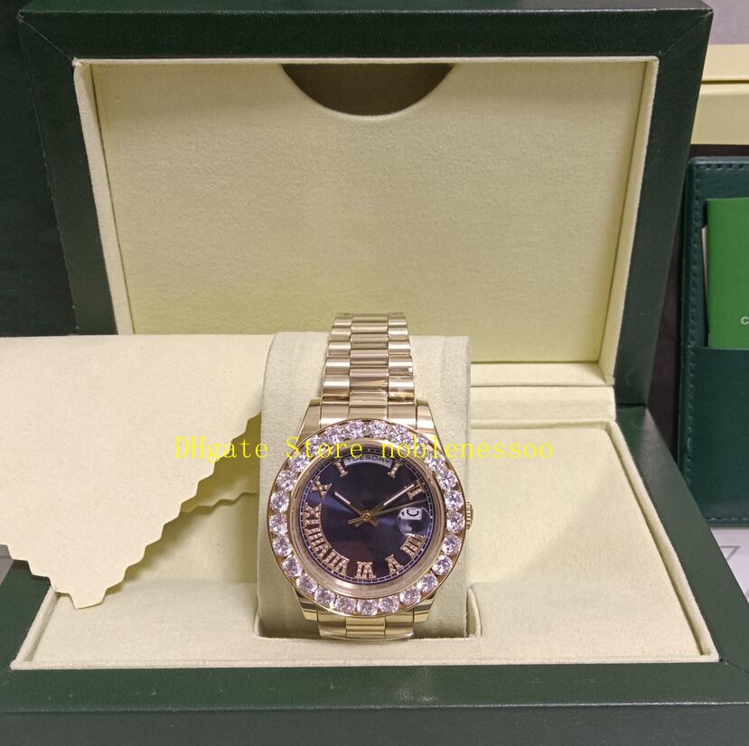 5 Style Real Photo Yellow Gold Watch With Box Men 43mm Blue Black Dial Big Diamond Bezel Bracelet Red Blue Green Asia 2813 Movement Automatic Watches, 01
5 Style Real Photo Yellow Gold Watch With Box Men 43mm Blue Black Dial Big Diamond Bezel Bracelet Red Blue Green Asia 2813 Movement Automatic Watches, 01