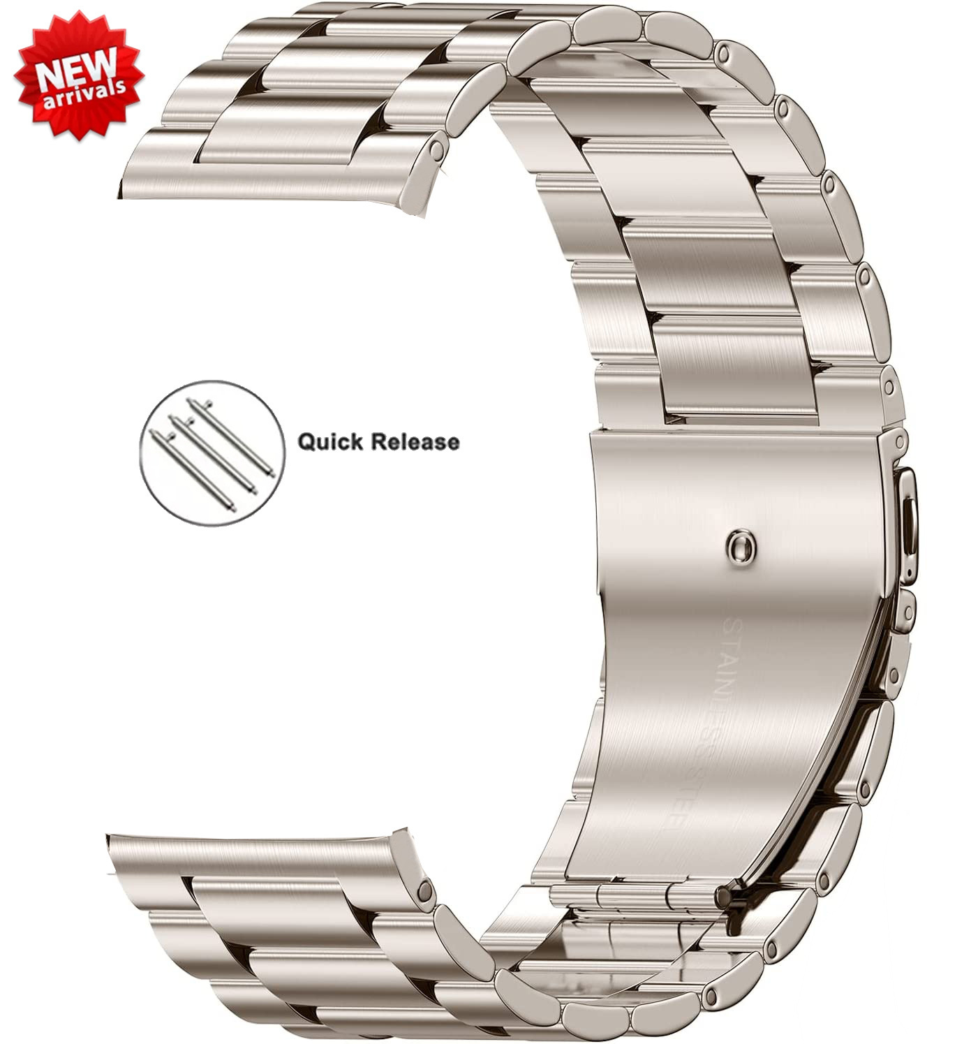 Watch Bands 22mm 18mm 24mm 20mm Starlight Stainless Steel Watch Band Strap For Samsung Galaxy Watch 3 4 5 Pro 40mm 44mm 42mm 46mm Active2 230411