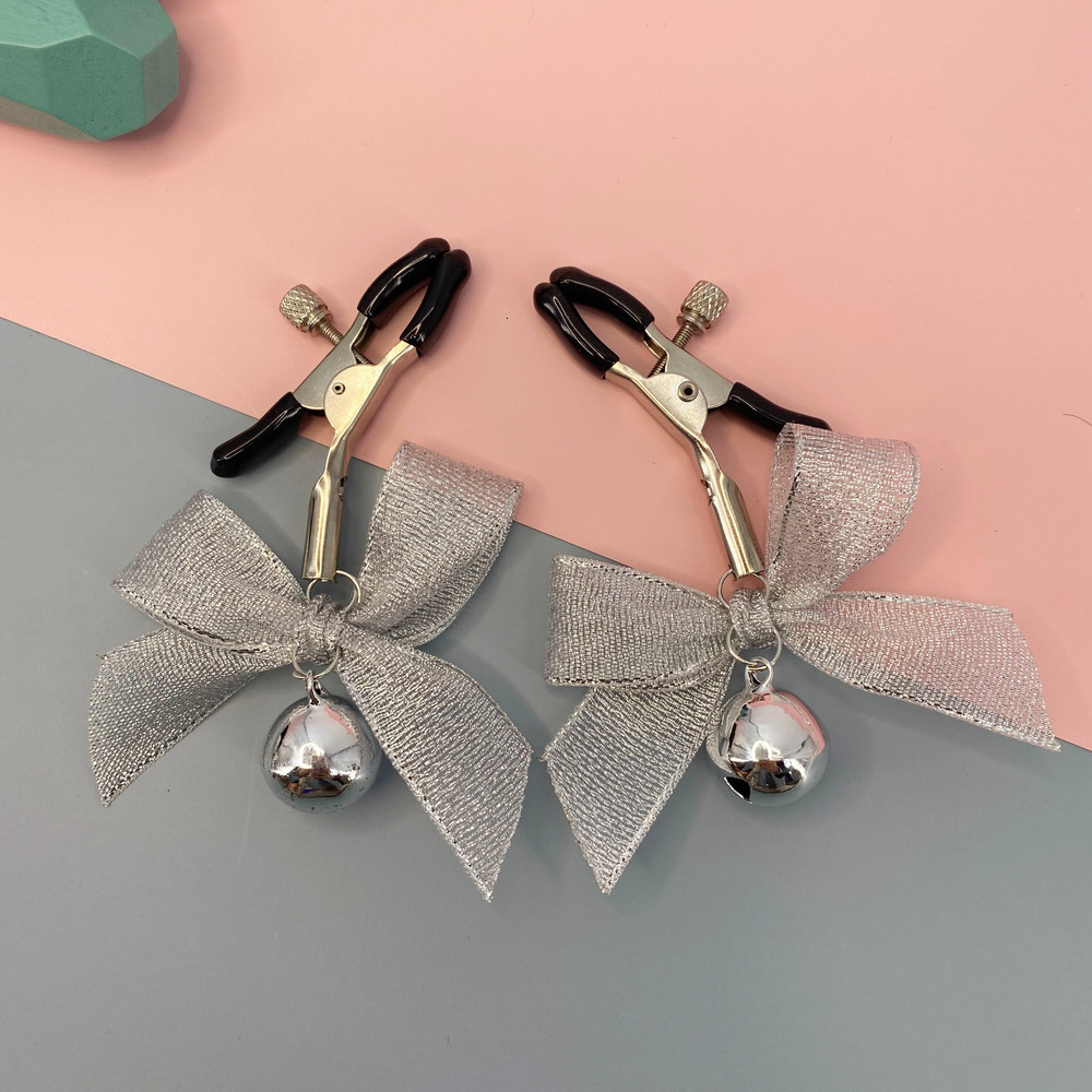 Adult Toys Black And Pink Woman Sexy Adjustable Nipple Clamp Breast SM Small Bell Fetish Flirting Teasing Sex For Couples 230411