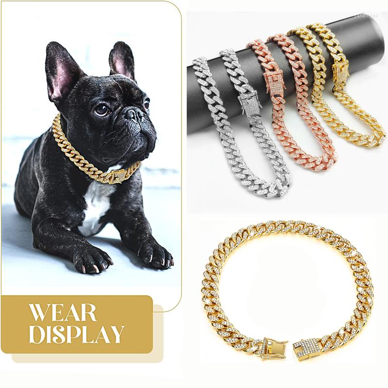 Dog Collars Rhinestone Collar Luxury Metal Chain For All Breeds Dogs Cats Cuban Link Necklace Hip Hop Big Gold Accesorios
Dog Collars Rhinestone Collar Luxury Metal Chain For All Breeds Dogs Cats Cuban Link Necklace Hip Hop Big Gold Accesorios