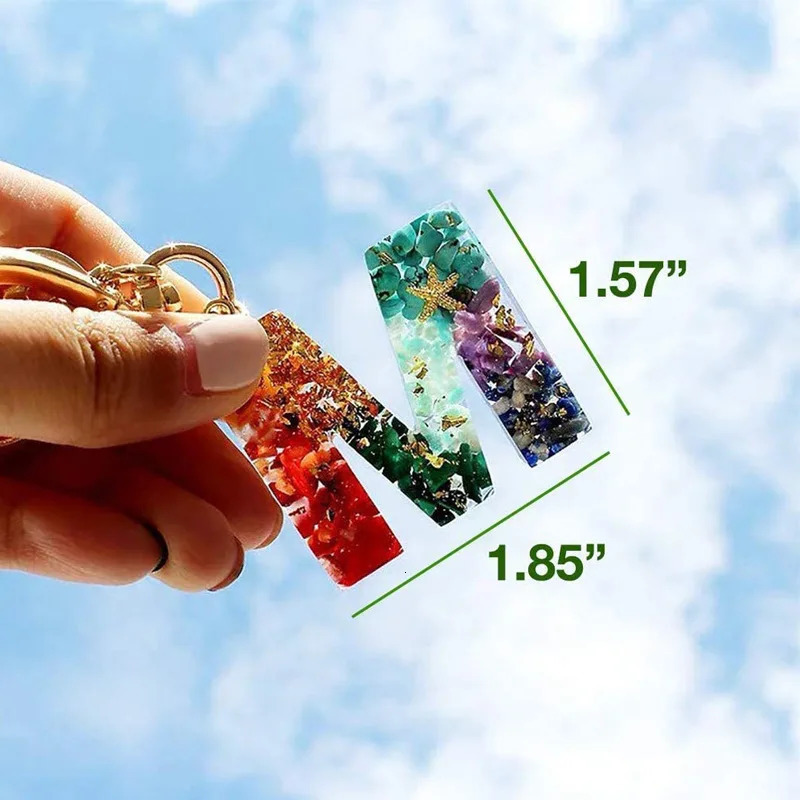 Jewelry Boxes Alphabet Resin Mold Kit Letter Silicone Casting Keychain Making DIY Epoxy Supplies Accessories 231110