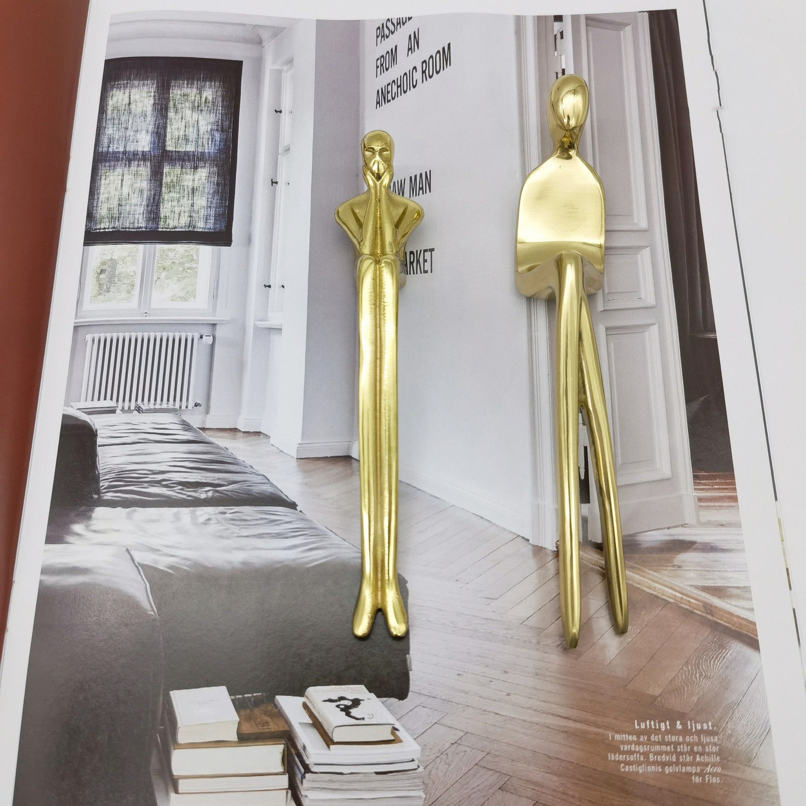 Handles Pulls Creative Ballet Dancer Solid Brass Thinker Shape Handle Wardrobe Kitchen Dresser Cabinet Door Drawer and 230410
