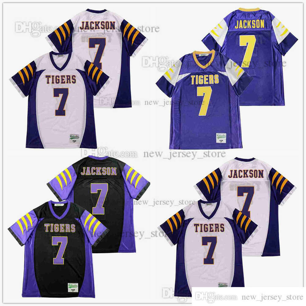 DIY Design Retro Movie LAMAR JACKSON #7 HIGH SCHOOL Jersey Custom Stitched College Football Jerseys