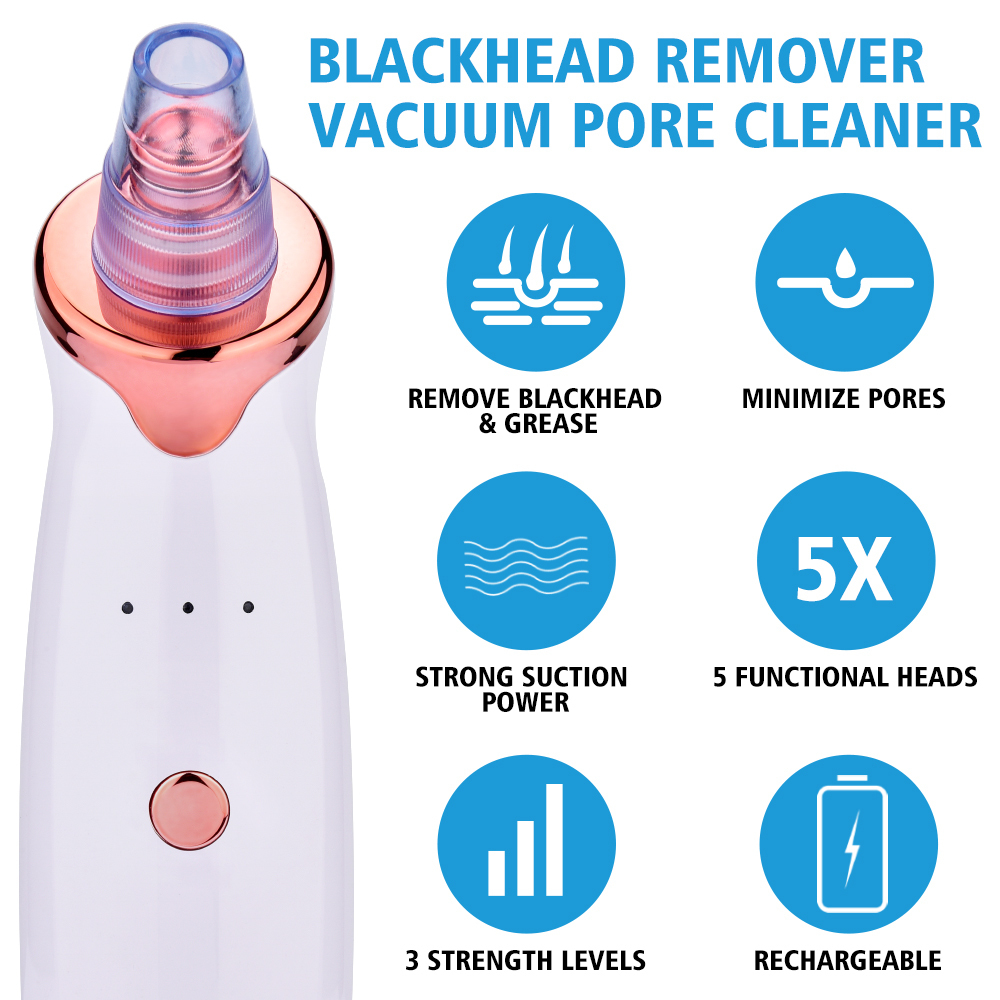 Face Care Devices Blackhead Remover Vacuum Electric Nose Beauty Face Deep Cleansing Skin Care Vacuum Black Spots Acne Pore Cleaner Pimple Tool 230411