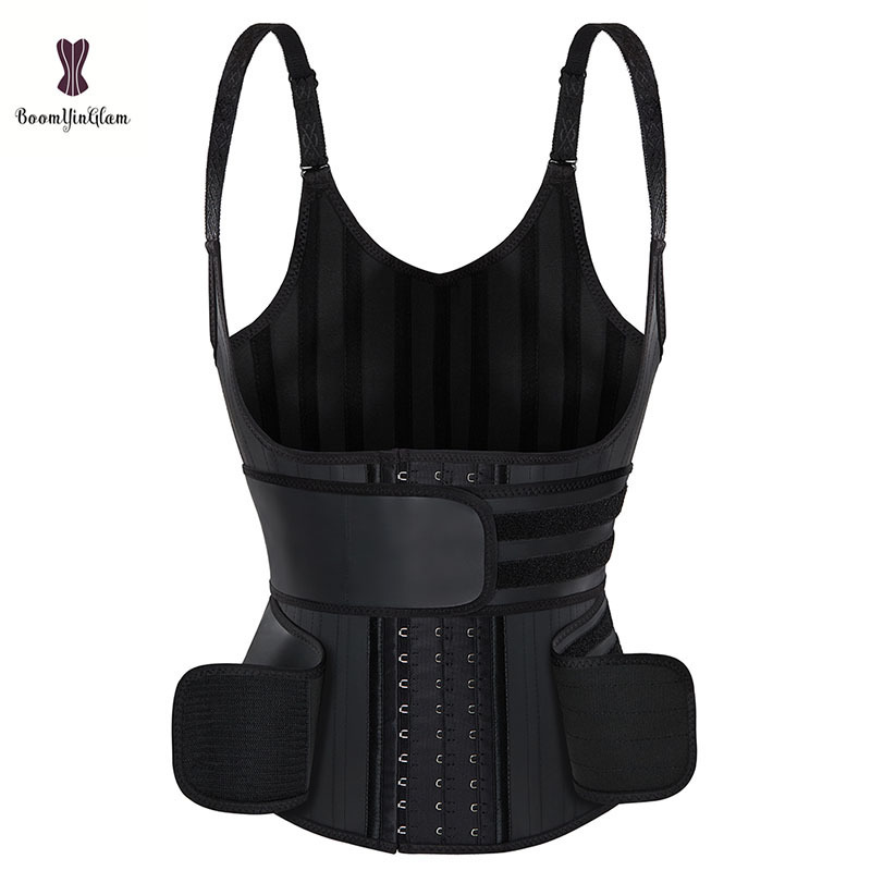 Waist Tummy Shaper Custom Big Size Sheath Corset And Bustier Fajas Colombians Body Shapers Latex Vest With Waist Trainer Belts 230411