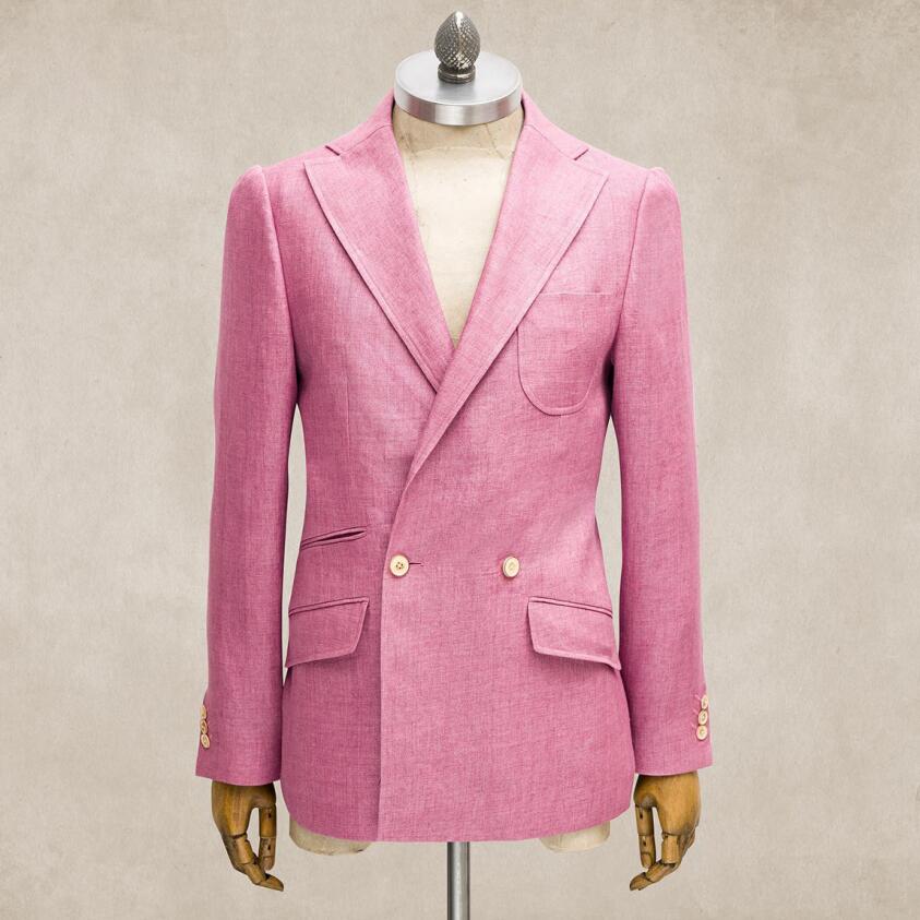 Elegant Women Pink Suit 2 Piece Blazer Jacket Long Pants Office Korean Two-Piece Single Breasted Business Wear