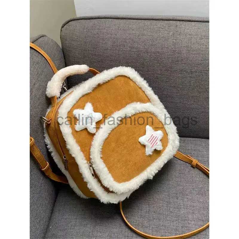 Backpack Style Backpack Autumn and Winter Sweet Cute Casual and Versatile Travel Backpack 2023 New Star Backpackscatlin_fashion_bags