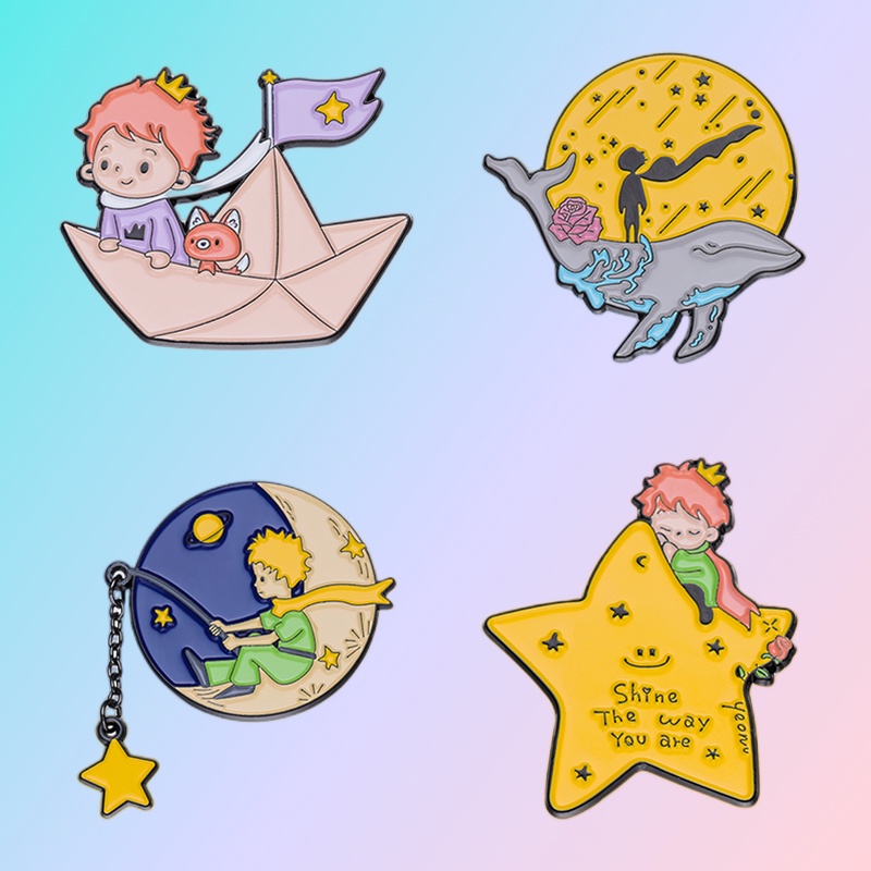 Cartoon Little Boy Fox Series Enamel Lapel Pin Star Moon Animals Metal Pin Badge Clothing Accessories Accessories Gifts for Friends
Cartoon Little Boy Fox Series Enamel Lapel Pin Star Moon Animals Metal Pin Badge Clothing Accessories Accessories Gifts for Friends
