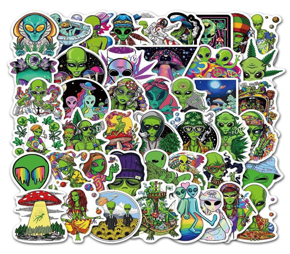 50PCS Alien Smoking Sticker Pack for Laptop Skateboard Motorcycle Decals7735715, Black
50PCS Alien Smoking Sticker Pack for Laptop Skateboard Motorcycle Decals7735715, Black