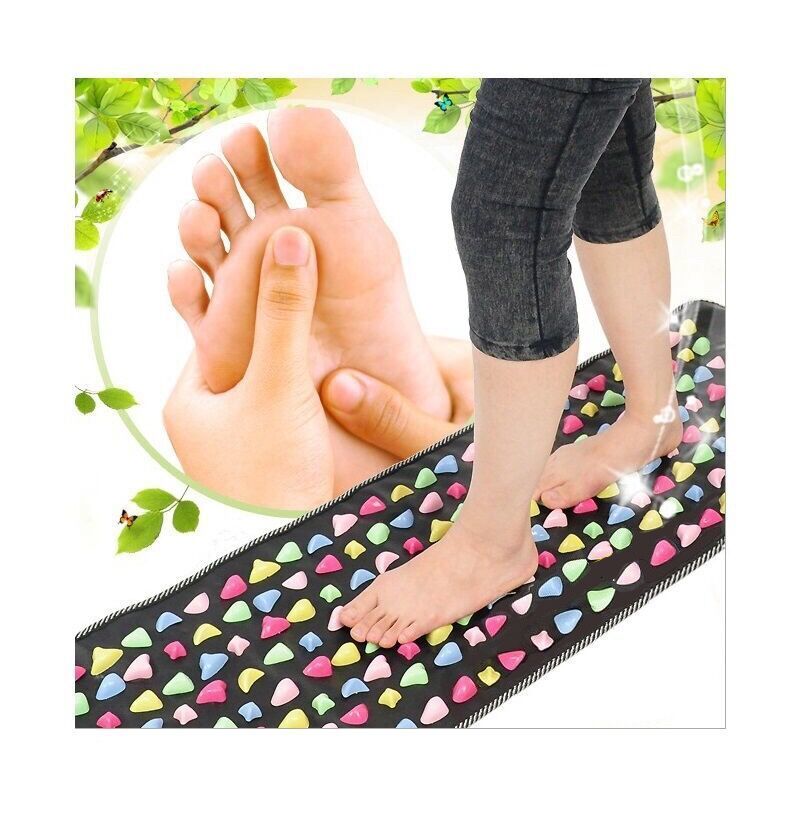 Full Body Massager Simulation Cobblestone Foot Mat Home Comfortable Cushion Gravel Road 3570120140175cm35cm 230411