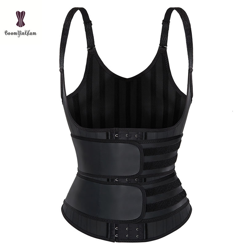 Waist Tummy Shaper Custom Big Size Sheath Corset And Bustier Fajas Colombians Body Shapers Latex Vest With Waist Trainer Belts 230411