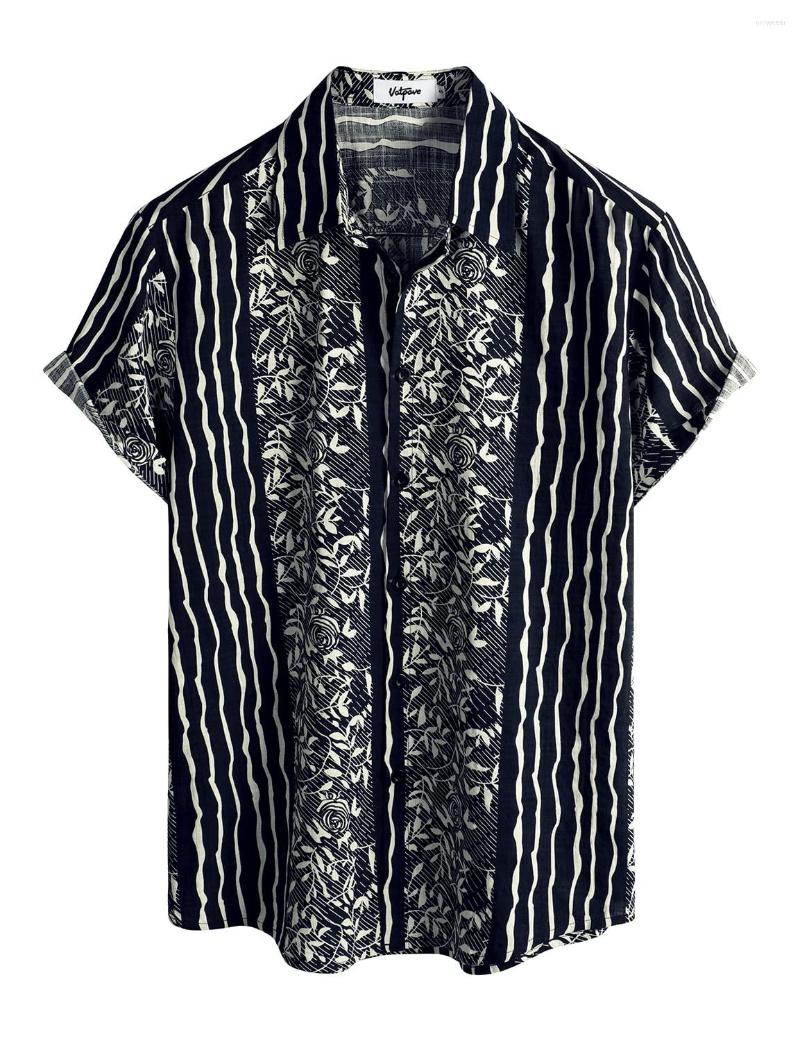 Men's Casual Shirts Summer Hawaiian Shirt 3d Vintage Style Men Women Clothing Beach Short Sleeve Blouse Fashion Men's Vocation Lapel