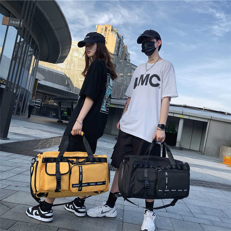 Duffel Bags Large Capacity Fashion Gym Male Backpack Women Handbag Portable Travel Men's Multifunctional Fitness Sports 230404