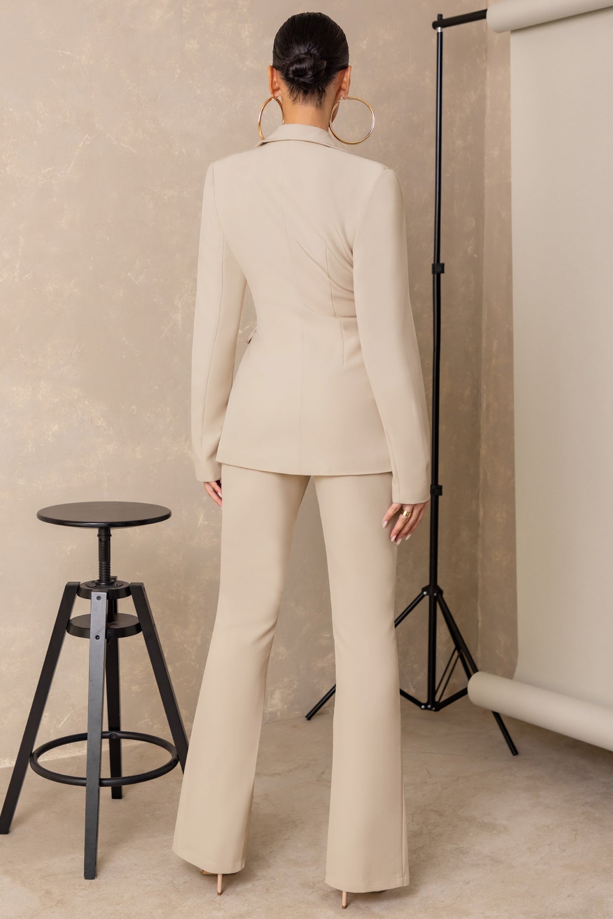 Slim Fit Mother of the Bride Pants Suits Candy Color Ladies Women Evening Party Blazer Wear Flared Trousers 2 Pieces