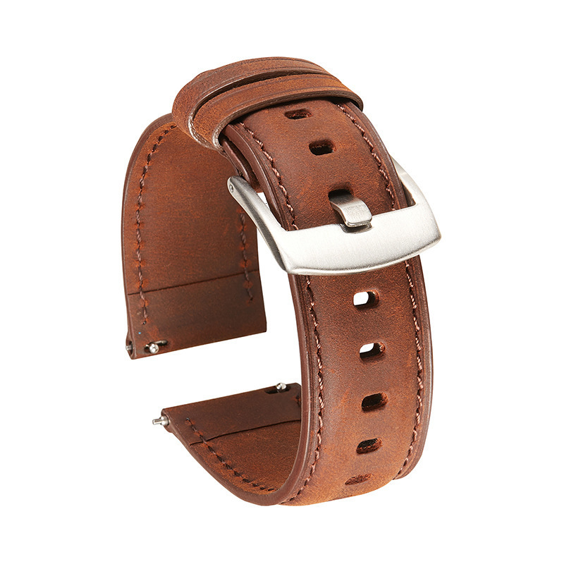 Watch Bands UTHAI Z85 Geniune Calf Leather WatchbandsSmart quick release 20mm 22mm Watch Strap For Samsung Watch Strap For Huawei Watch 230411
