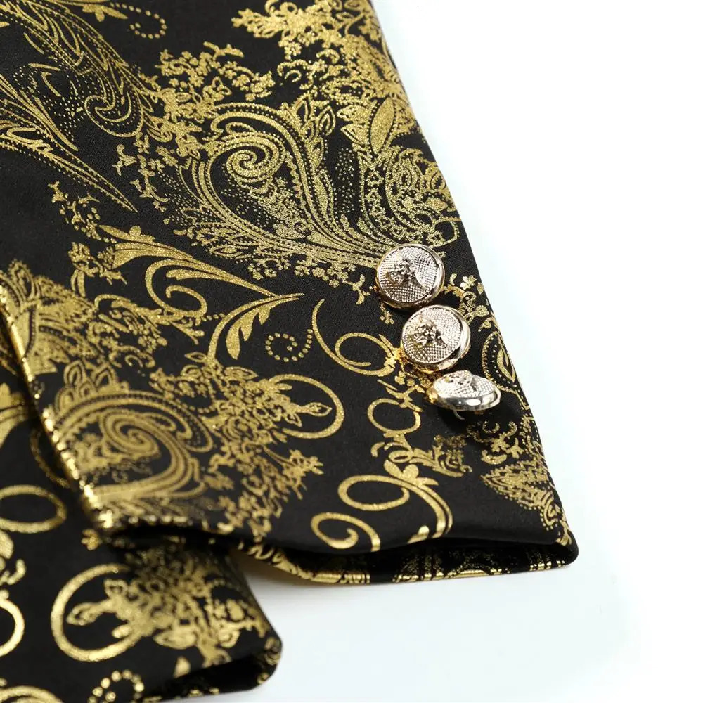 Men's Suits Blazers Spring Men's Printing Blazer Fashion Business Slim Men's Wedding Jacket Large Size Banquet Wedding Party Club Dress