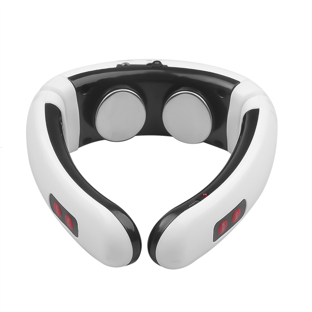 Back Massager Electric Neck Massager Pulse Back 6 Modes Power Control Far Infrared Heating Pain Relief Tool Health Care Relaxation Machine 230411