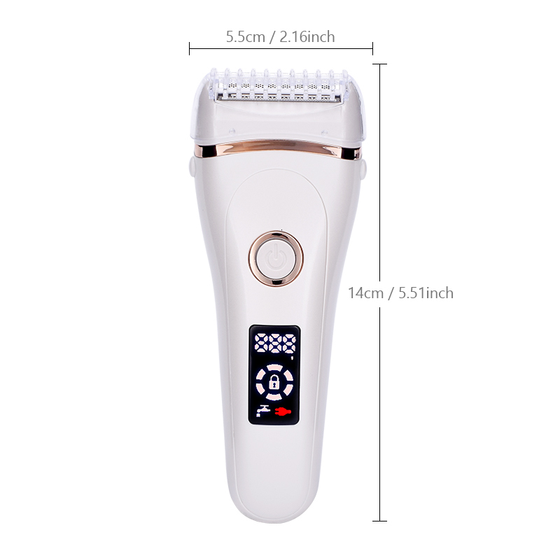 Epilator Electric Razor Painless Lady Shaver For Women USB Charging Bikini Trimmer For Whole Body Waterproof LCD Display Wet Dry Using 230411