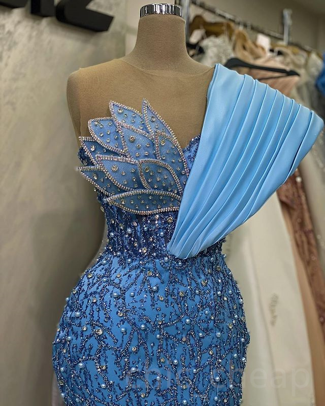 2023 April Aso Ebi Beaded Crystals Prom Dress Mermaid Sequined Lace Evening Formal Party Second Reception Birthday Engagement Gowns Dresses Robe De So